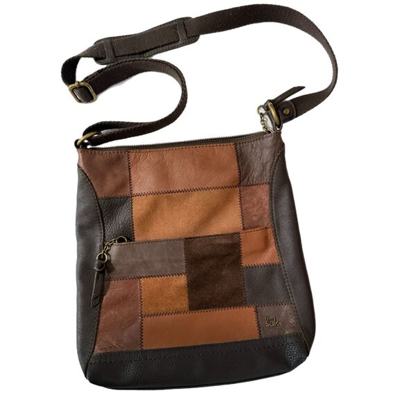 The Sak Cognac Leather‎ Messenger Bag Boho Crossbody Satchel Shoulder Purse The Sak Cognac Leather Messenger Bag Boho Crossbody Satchel  main image 3
